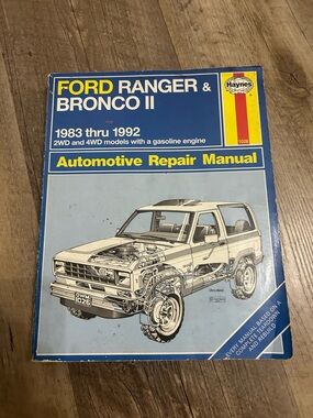 Haynes Ford Ranger & Bronco II Automotive Repair Manual - Blue